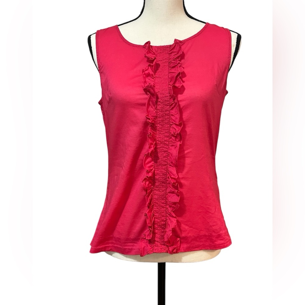Banana Republic Sleeveless Ruffle Top - sz 6